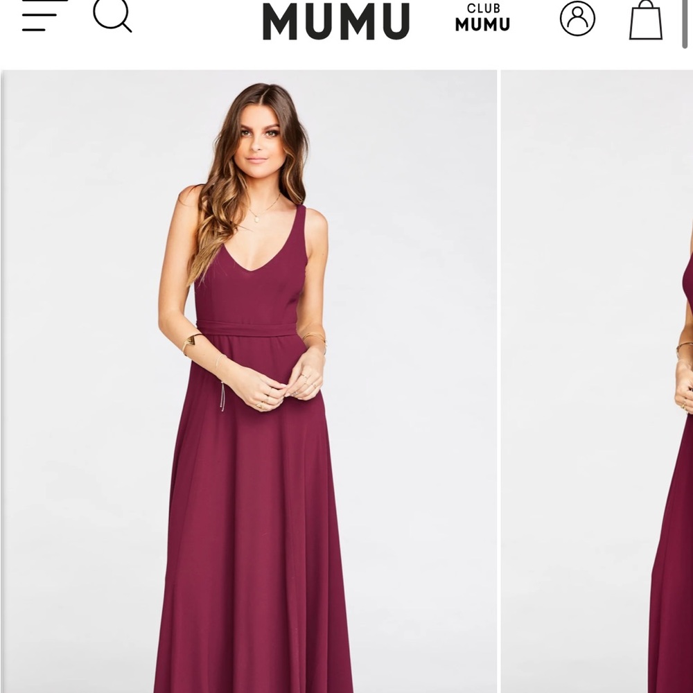 Jenn Maxi Merlot Chiffon MEDIUM BRAND NEW